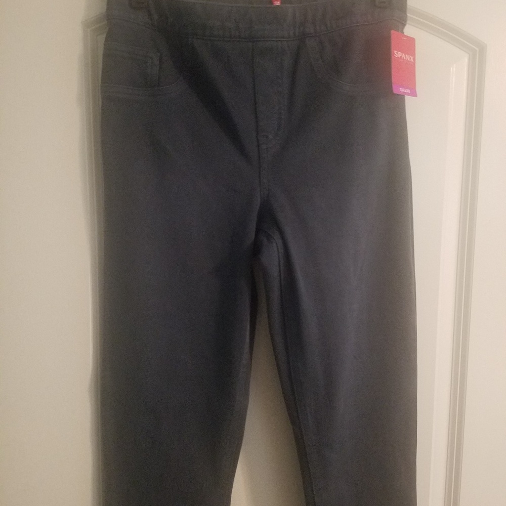 Stretch Spanx pant style grey pants